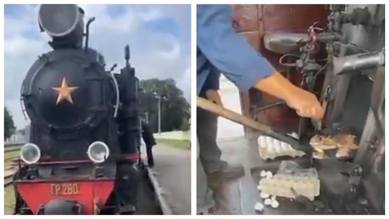 В сети показали видео "полевой кухни" машинистов "Укрзализныци"