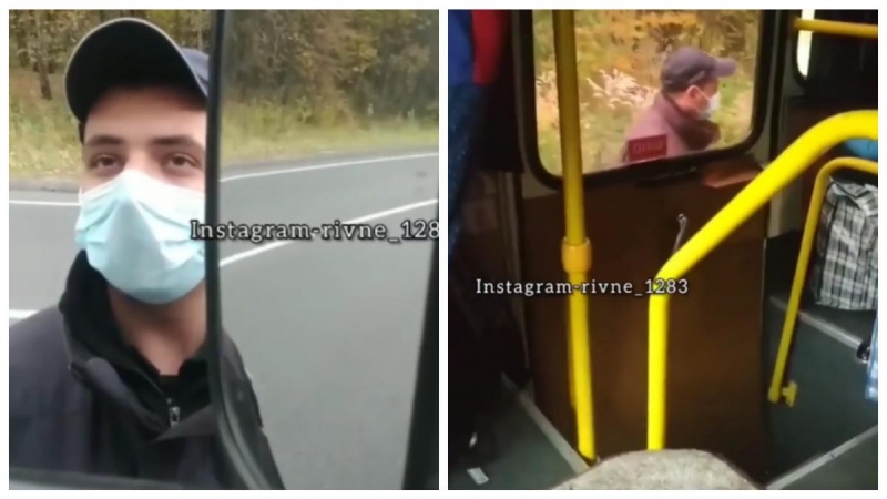 Маршрутчик отказался пускать патрульных в салон - их странная реакция попала на видео